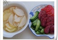 水果香肠凉面的做法 步骤1