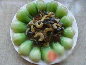 海米香菇扒油菜