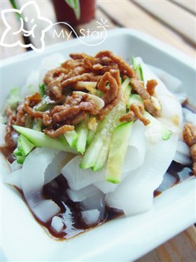 简单版肉丝凉粉