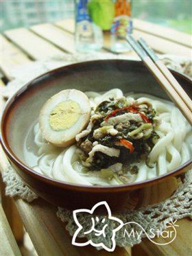 雪菜肉丝面