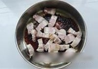 蚝油豆干烧肉的做法 步骤6