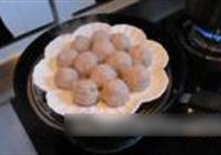 蒸莲藕肉末丸子的做法 步骤12