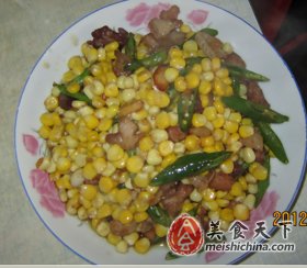 水果玉米炒肉