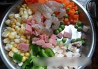 七彩焗饭的做法 步骤1