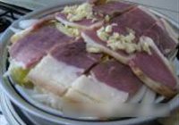 腊肉蒸高山娃娃菜的做法 步骤7