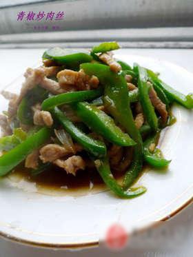 青椒炒肉丝