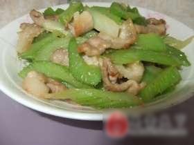 西芹炒肉片
