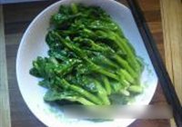 蚝油炒菜薹的做法 步骤3
