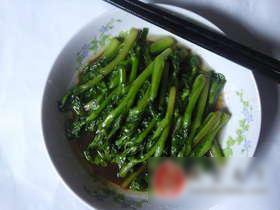 蚝油炒菜薹