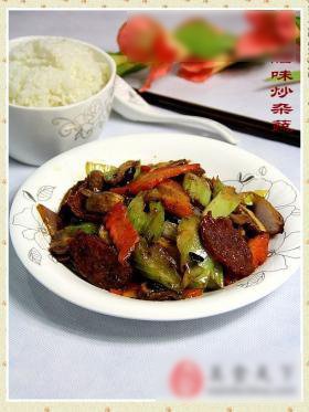 豉香腊味炒杂蔬