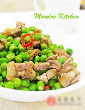 豌豆炒鸡胗