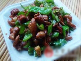 青椒炒肥肠