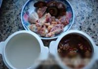 香菇花菜烩鸡肉的做法 步骤2