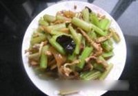 芹菜炒肉丝的做法 步骤13
