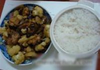 香菇花菜烩鸡肉的做法 步骤7