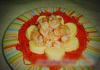 玉子豆腐鲜虾仁的做法 步骤7