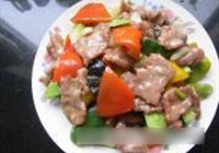 三色彩椒溜肉片的做法 步骤18
