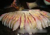 火腿开屏鱼的做法 步骤2