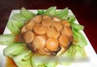 蒜肉香茹焖瑶柱的做法 步骤4