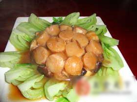 蒜肉香茹焖瑶柱