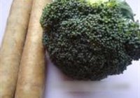 西兰花炒山药的做法 步骤1