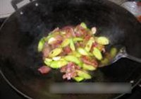 芥蓝炒腊味的做法 步骤9