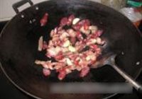 芥蓝炒腊味的做法 步骤7