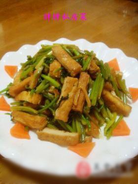 香菜炒豆腐