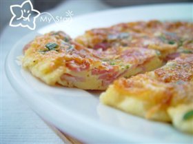 萝卜缨蛋饼