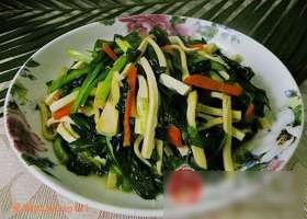 茶干胡萝卜炒韭菜