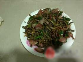 豆角干炒腊肠