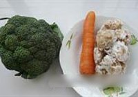 西兰花烧肉圆的做法 步骤1