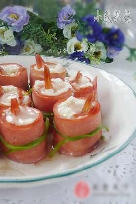 豆腐鲜虾卷