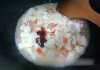 蛋浇虾仁豆腐的做法 步骤6