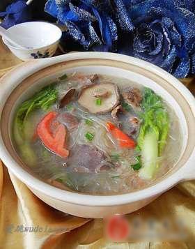 飞鸭胗粉丝煲
