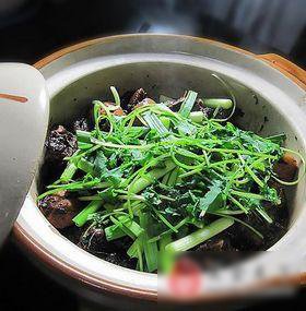 沙锅茨菇焖鹅