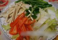 娃娃菜百叶肉丝的做法 步骤4
