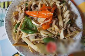 娃娃菜百叶肉丝