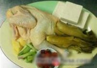 酸菜豆腐鸡的做法 步骤1