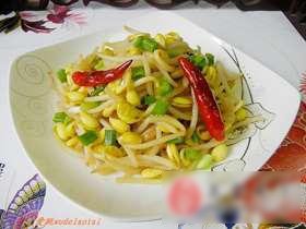 素炒辣味黄豆芽
