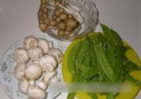 菌菇荷兰豆的做法 步骤1