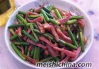 蒜苔腊肉的做法 步骤6