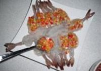 微波炉彩椒蒜香虾的做法 步骤8