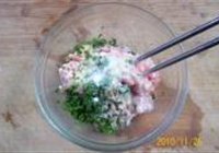 荠菜鲜肉百叶包的做法 步骤1
