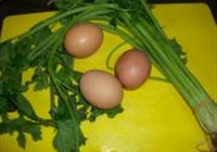 芹菜炒蛋的做法 步骤1