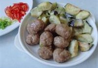 肉丸茄子煲的做法 步骤8