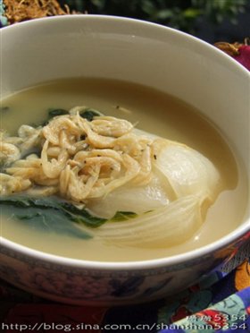 虾皮炖小白菜