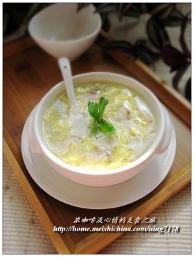 蛋蓉鲜鱼羮
