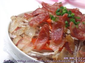 腊味蒸芋丝