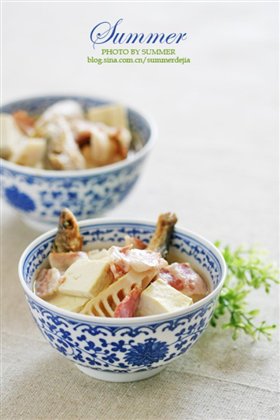 培根咸鱼豆腐汤